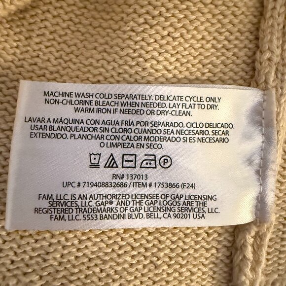 GAP Cream Crew Neck Sweater - Picture 6 of 7